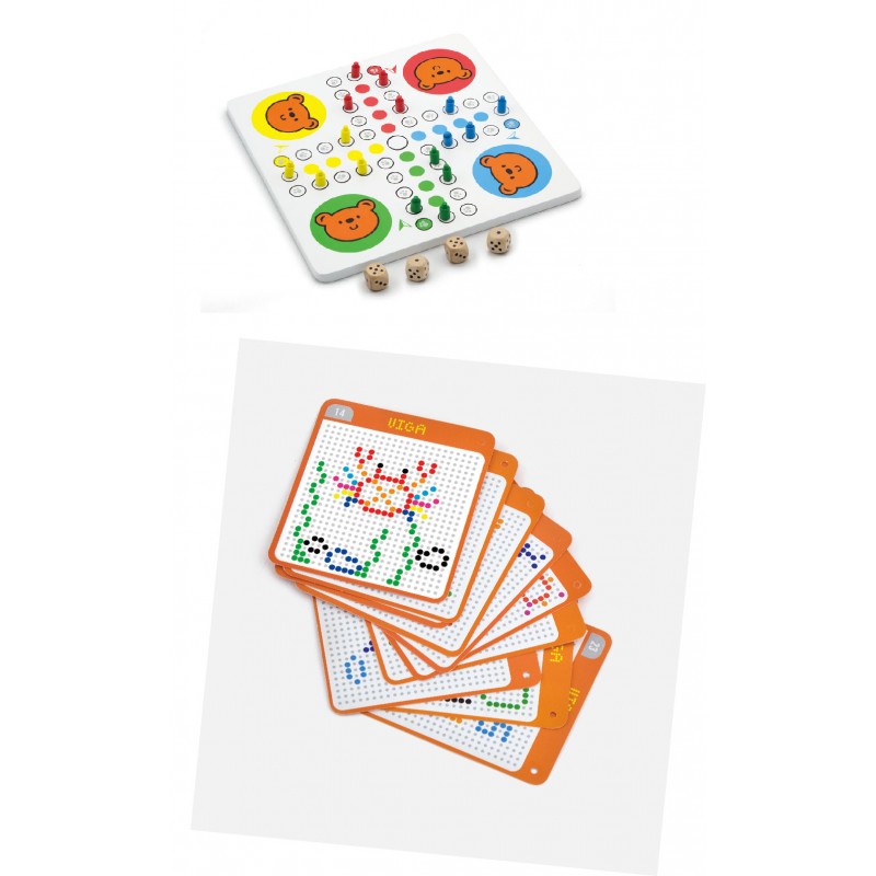 Joc Ludo si Set de creatie cu margele, Viga - Imagine 1 [ps:0905151c-ce06-49f2-88bf-d71068a2237f]