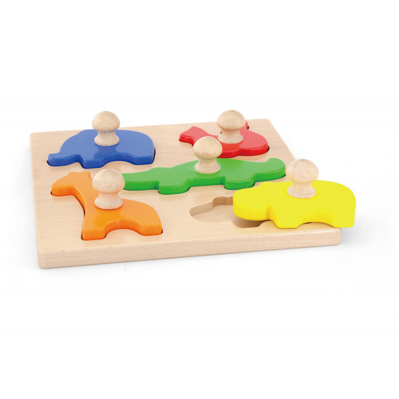 Puzzle Montessori cu maner, Animale, Viga - Imagine 1 [ps:8ae3e317-d3f3-46cd-b232-1432e7db2156]
