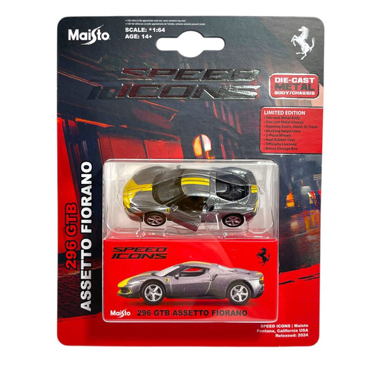 MAISTO MASINUTA METALICA SPEED ICONS 296 GTB ASSETTO - Imagine 1 [ps:3d27e5d4-09b7-42bb-9e22-7ef5ac6fdb95]