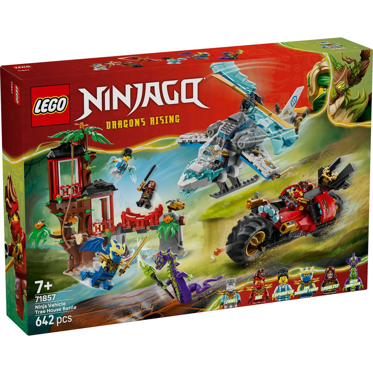 LEGO NINJAGO LUPTA LA CASA DIN COPAC CU VEHICULE NINJA 71857 - Imagine 1