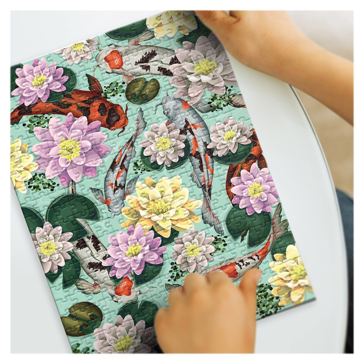 Puzzle Botany Lotus Flowers 350 piese - Dodo Toys - Default Title (1) [ps:8e75c4c6-2c27-47e9-9c3b-5df7abe3e2c6]