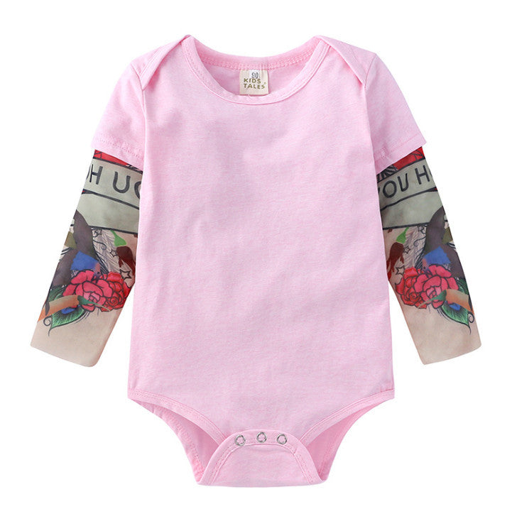 Body cu tatuaj Drool (Culoare: Negru, Marime: 70) - Roz [ps:c86b7dfc-7bf8-4089-9fde-48996219d595]