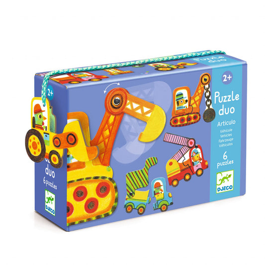 Puzzle mobil duo Vehicule, Djeco - Imagine 1 [ps:d3bd7fe0-cbf1-495c-9dd1-f9d17c49217e]