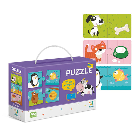 Puzzle Duo Ce mananca animalele? - Dodo Toys - Default Title (1) [ps:1ead08fa-1595-4571-a914-d93e78757177]