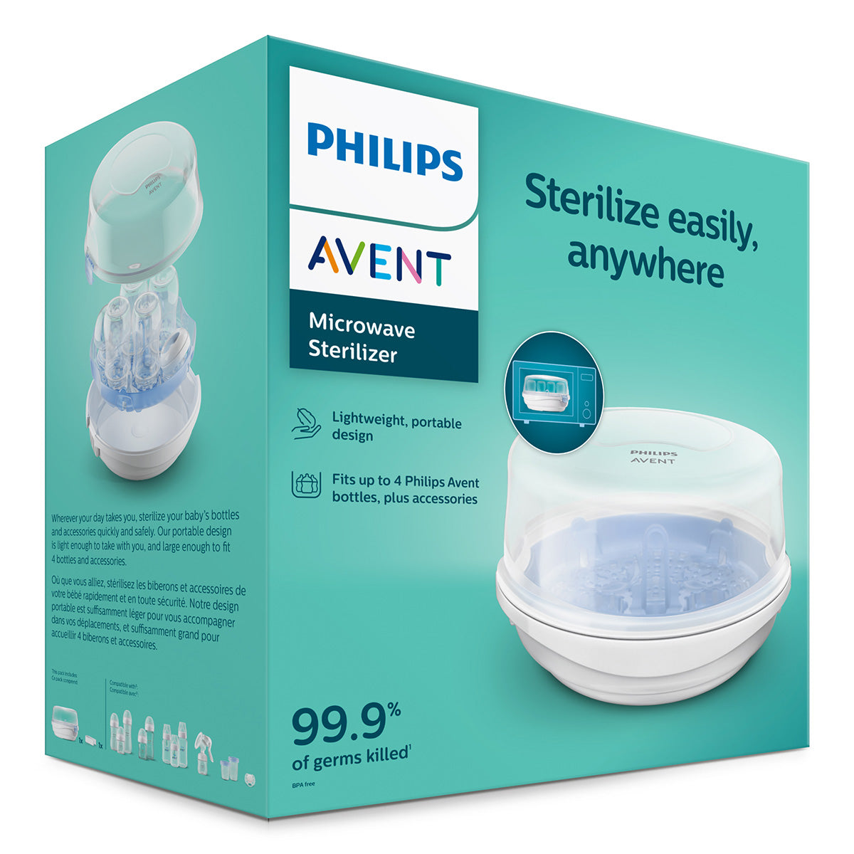 PHILIPS SCF281/02 Avent, sterilizator, cu abur rapid - Imagine 1