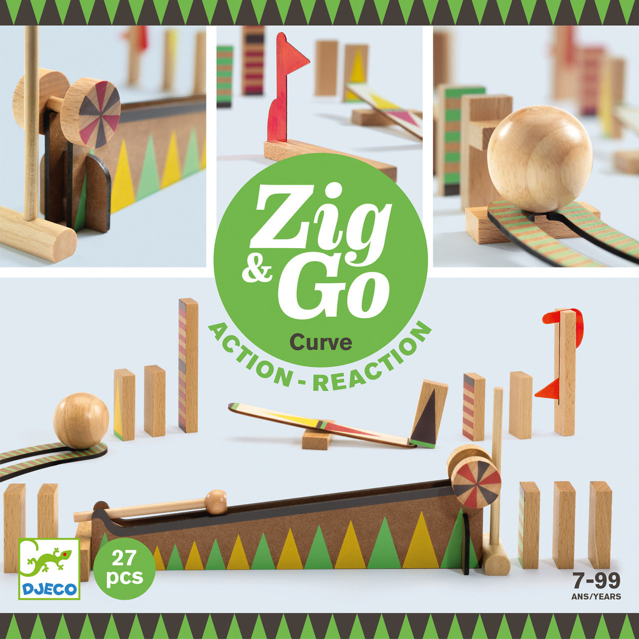 Set de constructie trasee Zig & Go Bila cea mai mare 27 piese, Djeco [ps:98e9505c-5319-4843-a900-96e7aa5f0641]
