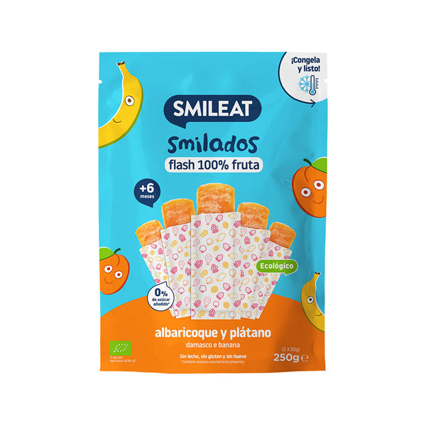 Smileat Inghetata de caise si banane 250g, +6 luni, Eco - Imagine 1 [ps:8817dc9a-2c20-4264-8009-3edf2a24aa8f]