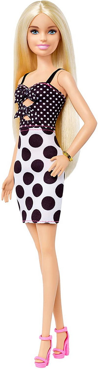 PAPUSA BARBIE FASHIONISTA CU ROCHITA ALB NEGRU [ps:7cc9a260-0b85-4601-b501-013f03b5aaa8]