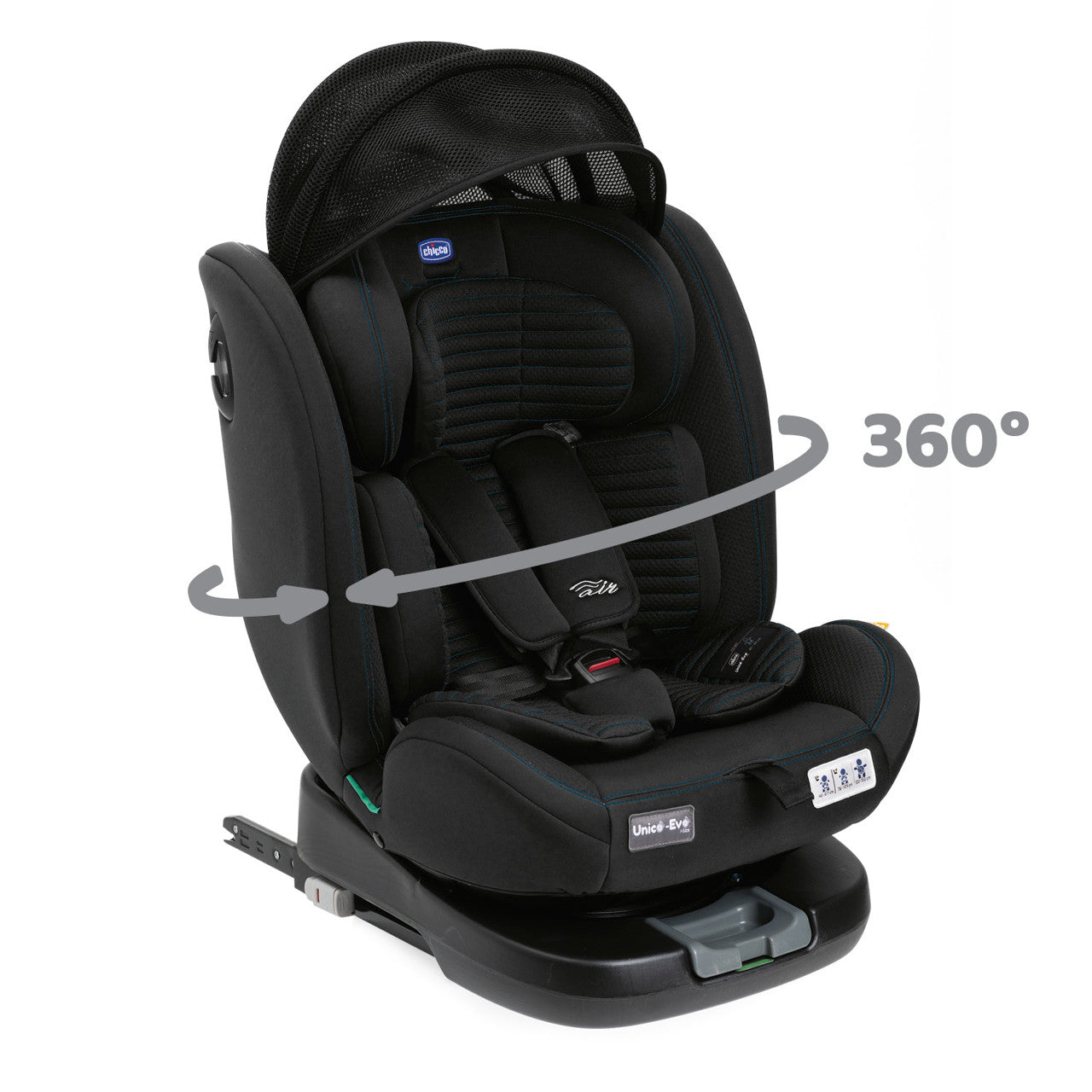 Scaun auto rotativ Chicco Unico EVO i-Size, Black - Negru - Blackair (1) [ps:c9796728-cdcb-4b94-94c2-cdcbfcb490c2]