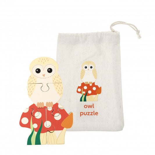 Mini puzzle din lemn bufnita 3D, Orange Tree Toys - Imagine 1 [ps:c97125cd-983e-4ce0-ae2d-eaf6ea136421]