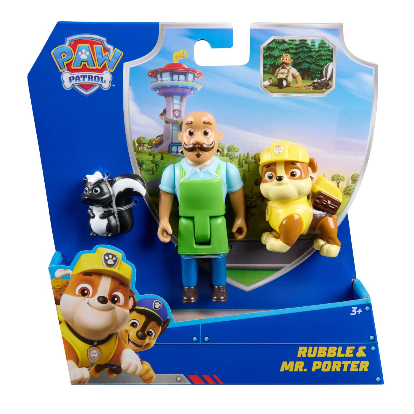 PATRULA CATELUSILOR SET 3 FIGURINE RUBBLE SI MR PORTER - Imagine 1