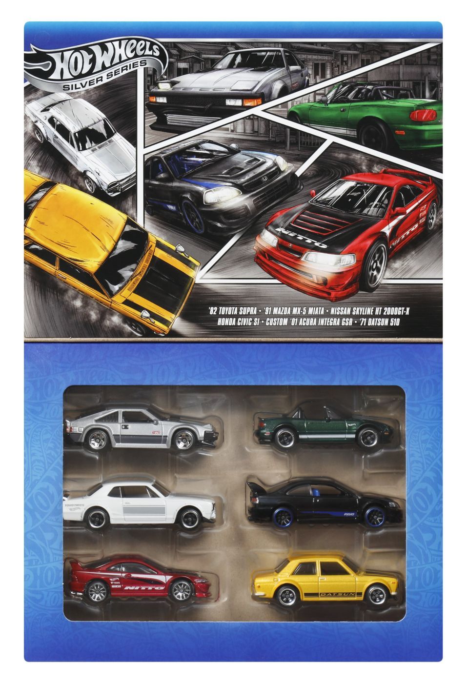 HOT WHEELS SILVER SERIES SET 6 MASINUTE METALICE - Imagine 1 [ps:ee574ac3-0c35-4373-a105-5b07aaf15334]