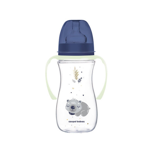 Canpol Babies Biberon Anticolic Gat Larg 300Ml Pp Easy - Albastru [ps:2957bace-3cc6-47bf-bc6e-59137c11aee3]