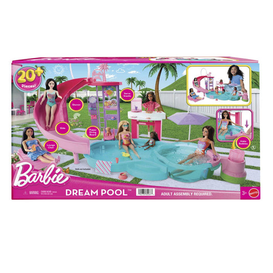 BARBIE SET DE JOACA PISCINA DE VIS CU ACCESORII Mattel - Imagine 1 [ps:01baab59-8db6-4b51-8031-125e917b5e27]