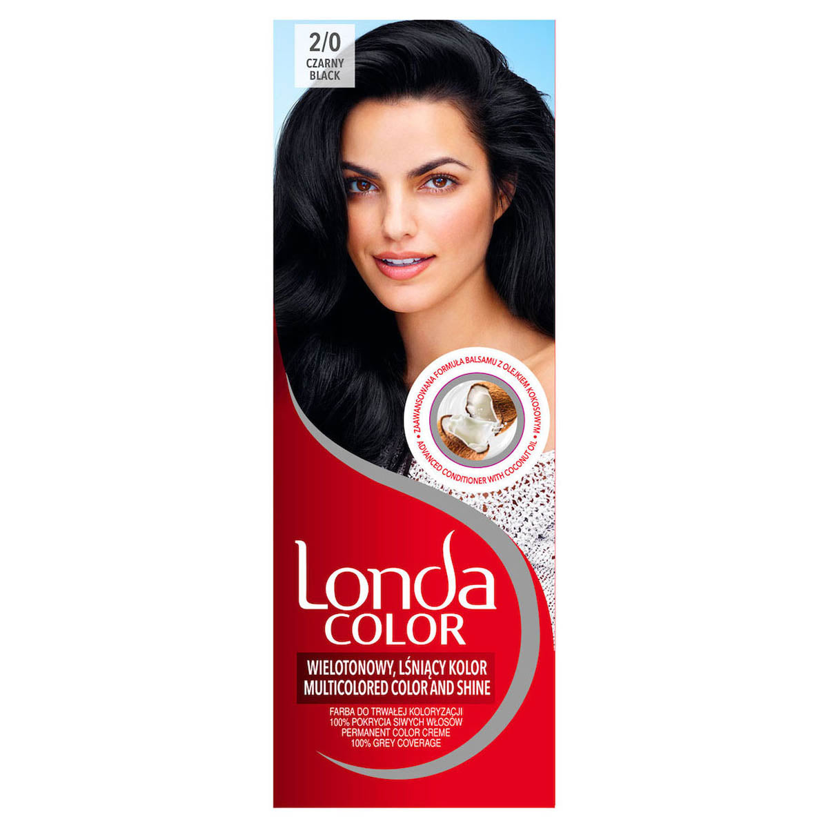 LONDA Color, vopsea de par, nuanta negru, nr 2/0 - Imagine 1