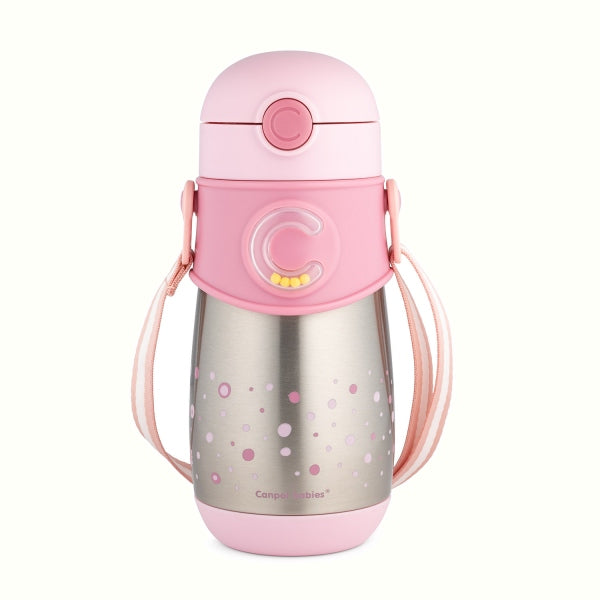 Canpol Babies Cana Termos Cu Pai Din Silicon 300 ml Roz - Imagine 1 [ps:608e35bb-d19d-46d0-98c2-f9fec2df6d4e]