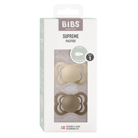 Set 2 Suzete BIBS Supreme Silicon 0 luni - Vanilla/Dark Oak - Default Title (1) [ps:128a040b-3f74-442a-99e0-45cff2bbb242]