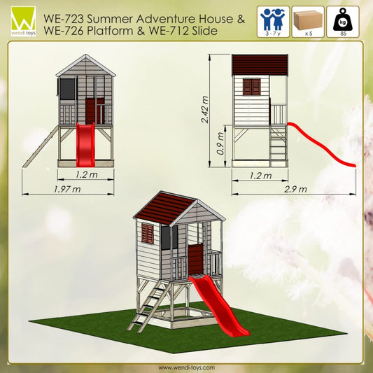 Casuta de gradina Summer Adventure House cu platforma cu - Imagine 1 [ps:82da25dc-6d84-414c-a0b3-7f25b9bddf29]