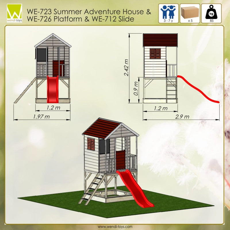 Casuta de gradina Summer Adventure House cu platforma cu - Imagine 1 [ps:82da25dc-6d84-414c-a0b3-7f25b9bddf29]