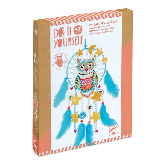Joc creativ DIY Dreamcatcher bufnita, Djeco - Imagine 1 [ps:b8adbc7c-d108-48dd-99a1-713900f899cf]