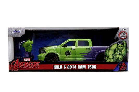 JADA MARVEL SET FIGURINA HULK SI MASINUTA METALICA RAM - Imagine 1 [ps:a735f019-40c9-49de-a7c9-dcb780e5e51e]