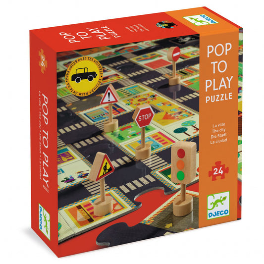 Puzzle Pop to play Orasul, Djeco - Imagine 1 [ps:d23dcc21-8e1a-4754-8bb9-4007f9606dce]