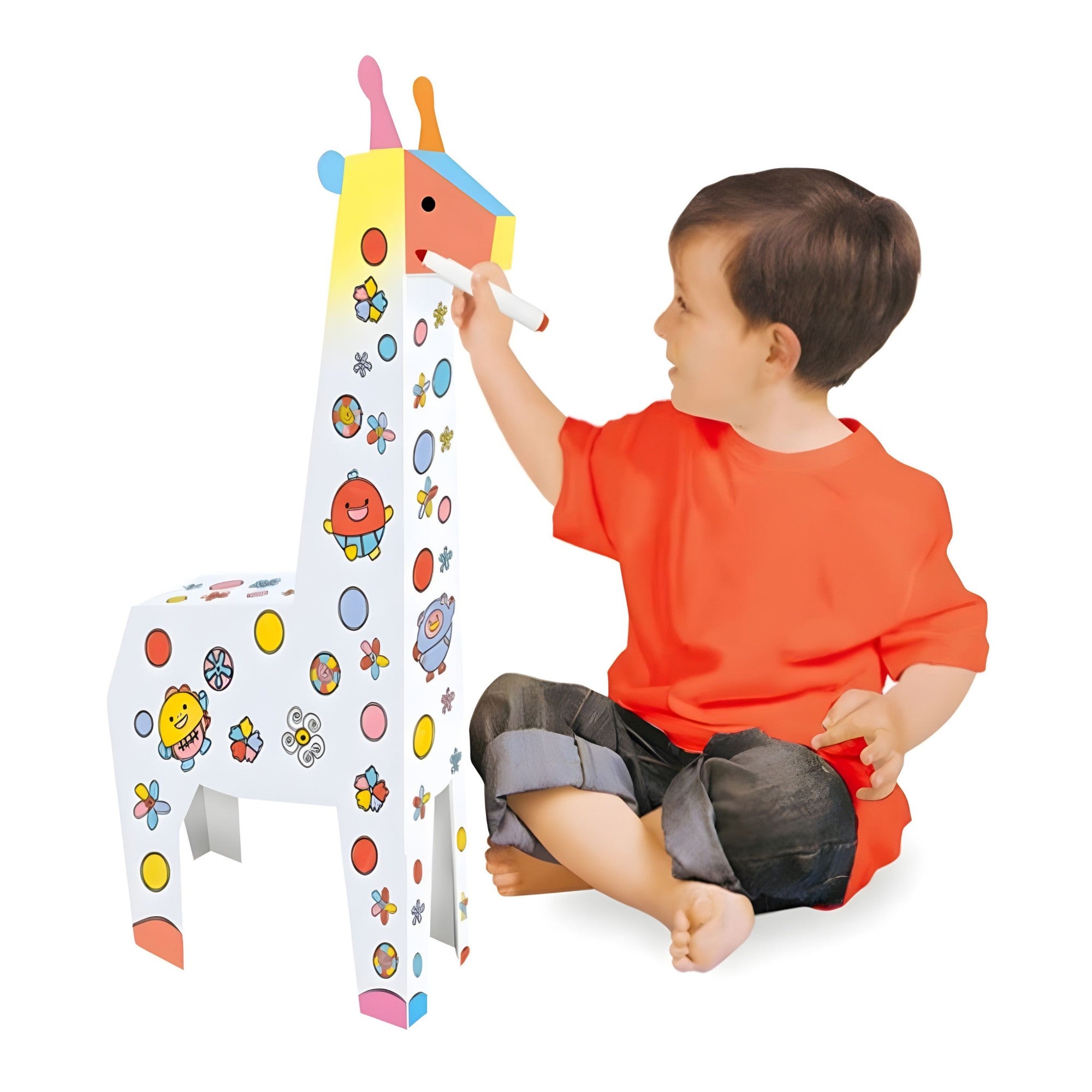 Puzzle 3D Girafă Flippy - Set de Asamblat și Colorat - Default Title (1) [ps:5d8470b1-a30b-4edc-81c7-d00f843d8d83]