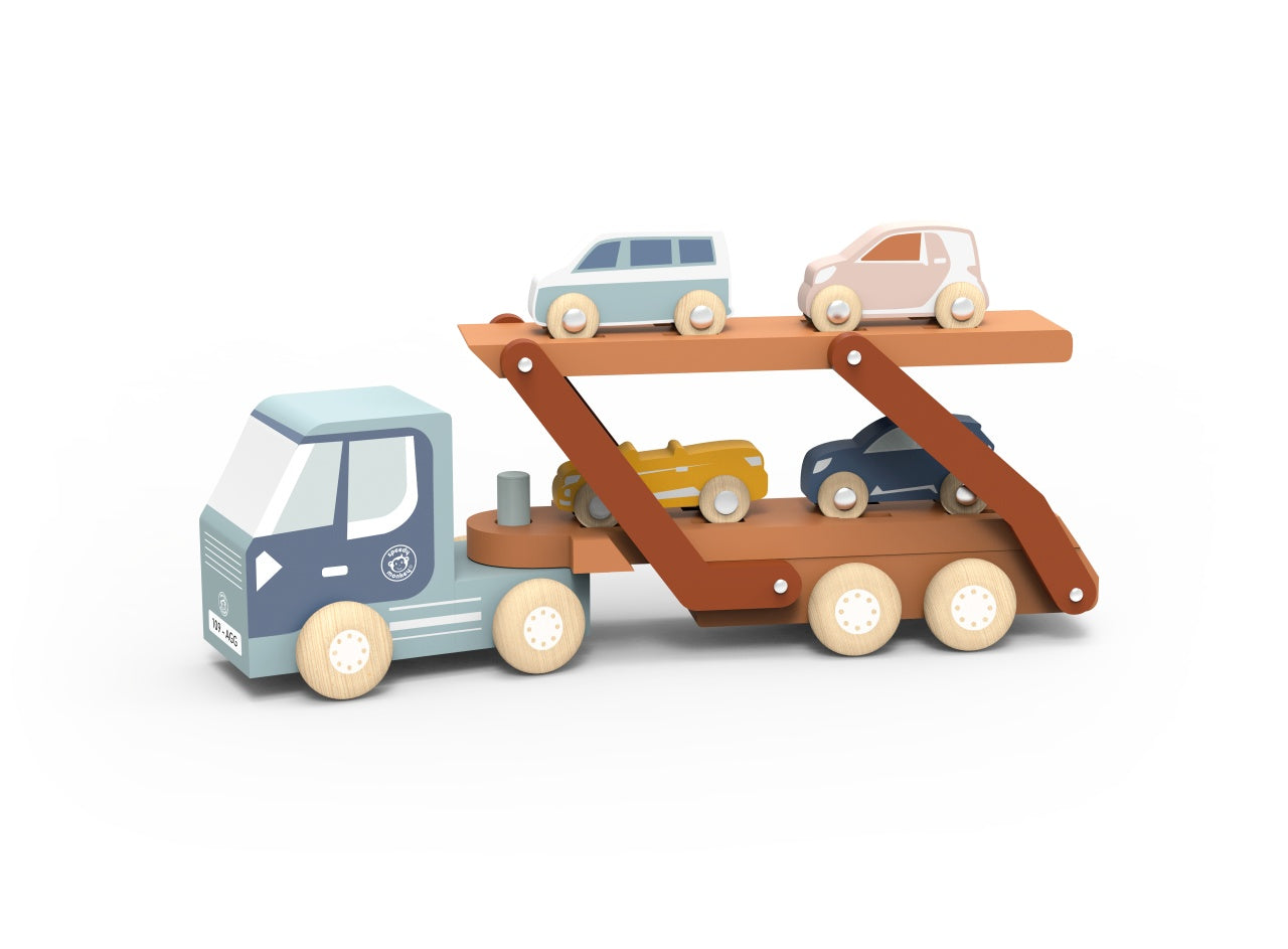 Camion Transportor cu 4 Mașinuțe din Lemn, Speedy Monkey - Default Title (1) [ps:a8b9c10b-8189-4a11-8896-18e6d9cbc673]