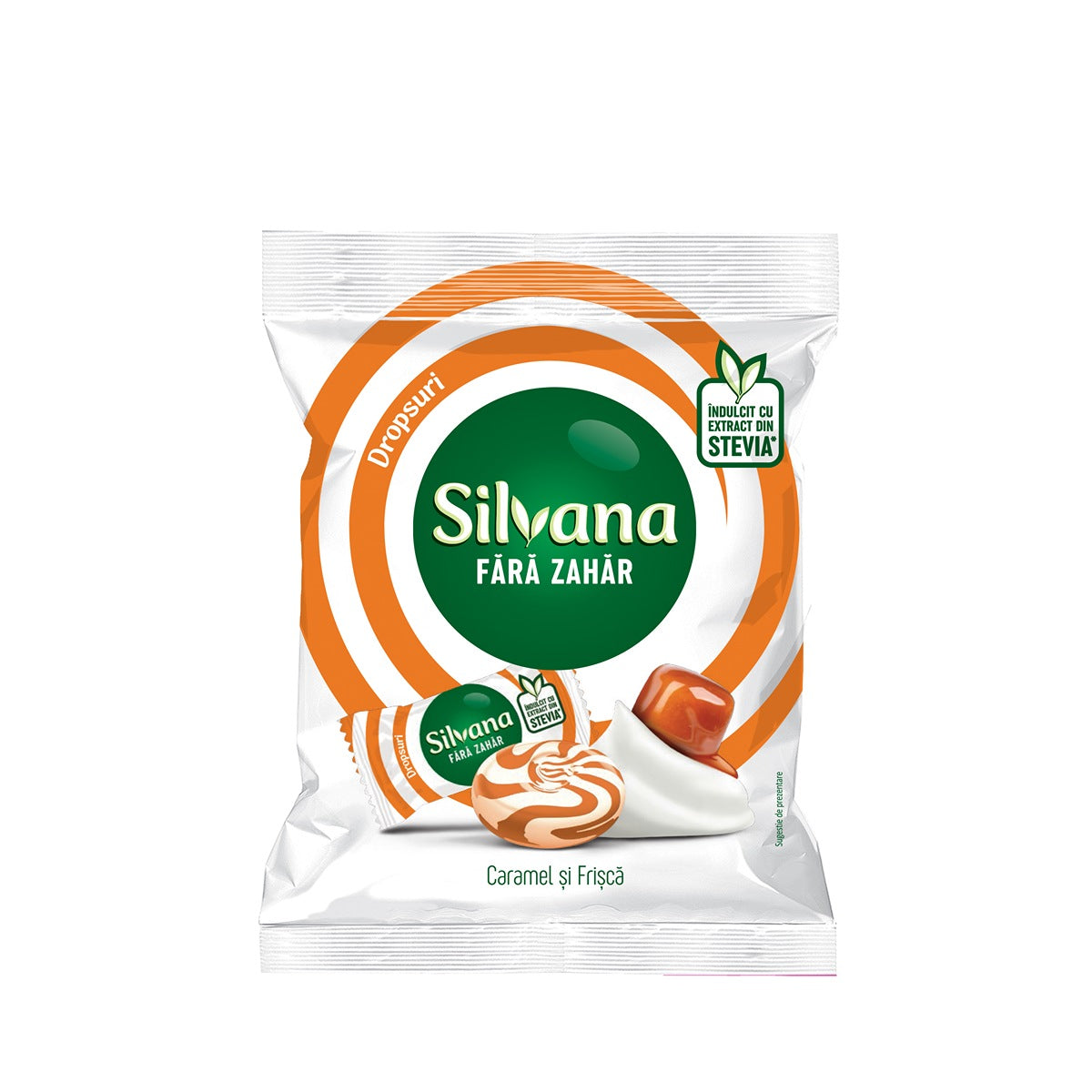 SILVANA Caramel & Frisca, dropsuri, 60 g, 1 buc - Imagine 1 [ps:b2327186-3e73-43a0-bf7e-7e9aa094a851]