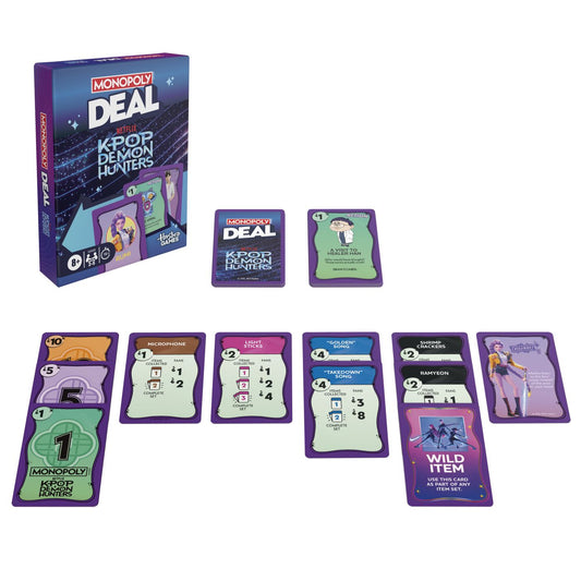 Monopoly Deal Vânători de Demoni K-Pop - Hasbro - Default Title (1) [ps:9ae21fed-daff-4f65-9b20-bdd7d550bcb8]