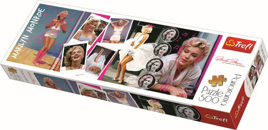 PUZZLE TREFL PANORAMA 500 COLAJ MARILYN MONROE - Imagine 1 [ps:714efebe-5028-45a1-b471-b64590ce0428]