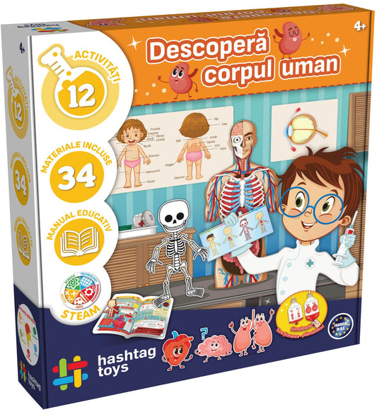JOC EDUCATIV DESCOPERA CORPUL UMAN VIVA TOYS - Imagine 1 [ps:e290efff-dab1-4705-ac99-aff7e2249e94]