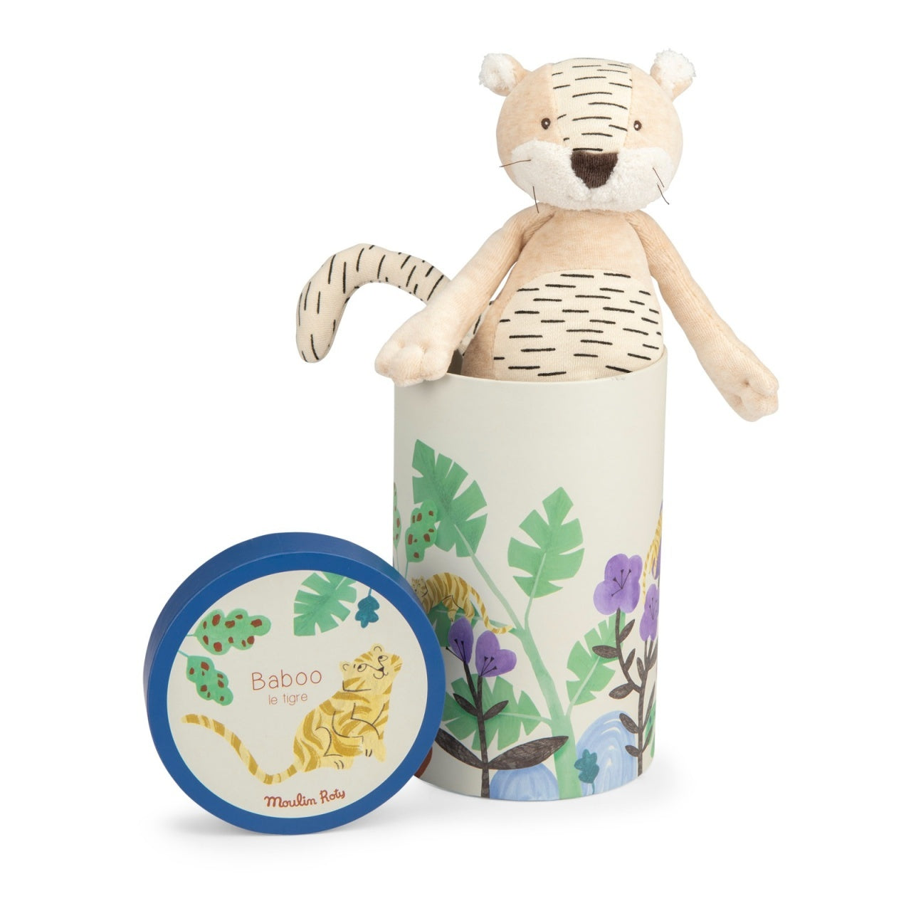 Tigrul Baboo in cutie, Moulin Roty - Imagine 1 [ps:af38f464-90e7-4b9a-9395-f19ee5904499]