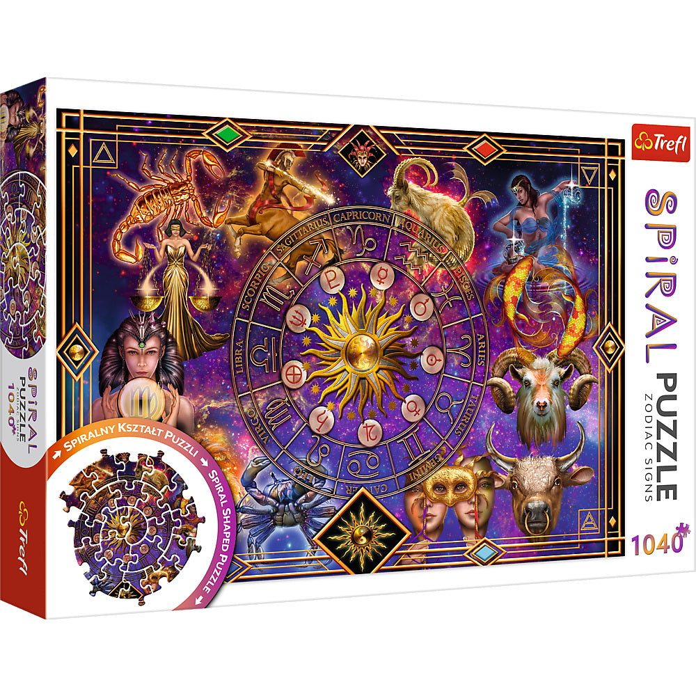 PUZZLE TREFL SPIRAL 1040 PIESE SEMNE ZODIACALE - Imagine 1