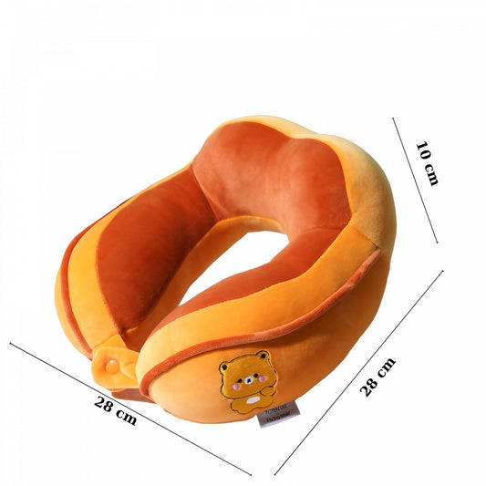 Perna de Calatorie Flippy pentru Gat si Cap, Gri, Urs - Portocaliu (1) [ps:e569ac64-e25a-43ca-8e7c-b42b8c70a84f]