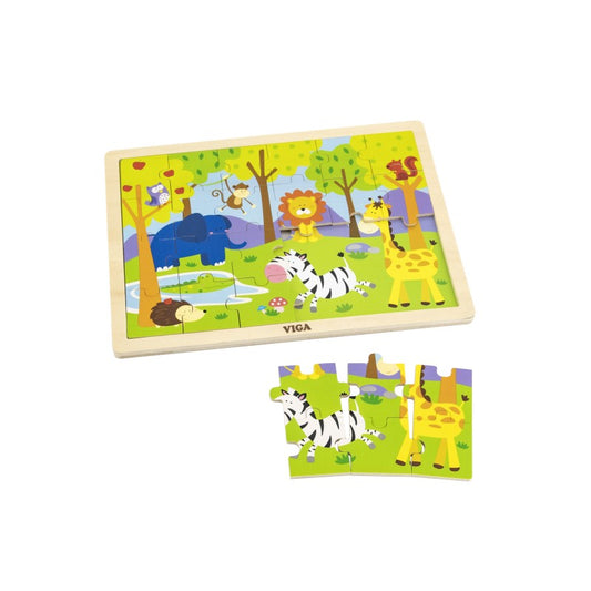 Puzzle animale din safari Viga - Imagine 1 [ps:3a5d2929-d345-4d38-be6b-3886eb2075de]