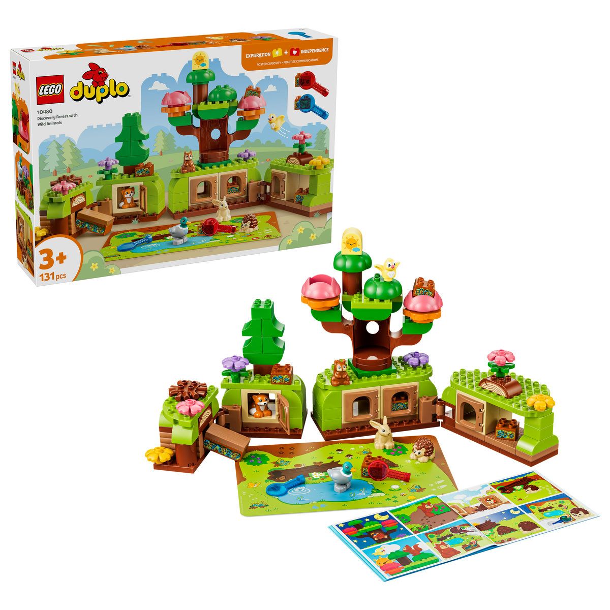 LEGO DUPLO Pădurea Descoperirilor cu Animale Sălbătice 10480 - LEGO DUPLO PADUREA DESCOPERIRILOR CU ANIMALE SALBATICE 10480 (1) [ps:a9d1af2d-9af4-4f1a-b51b-059884d09d39]
