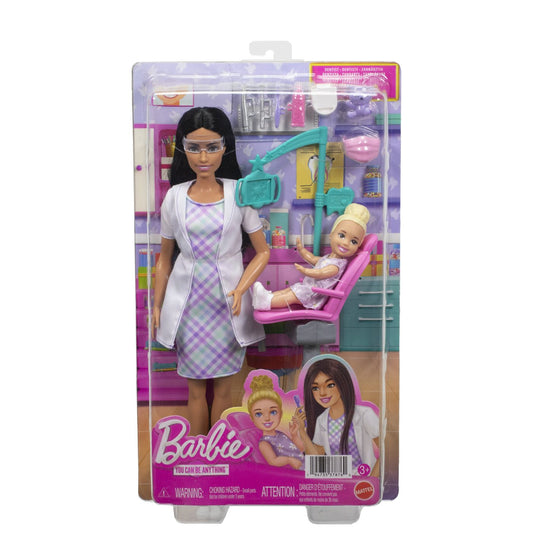 BARBIE SET DE JOACA PAPUSA BARBIE BRUNETA FACE CARIERA - Imagine 1