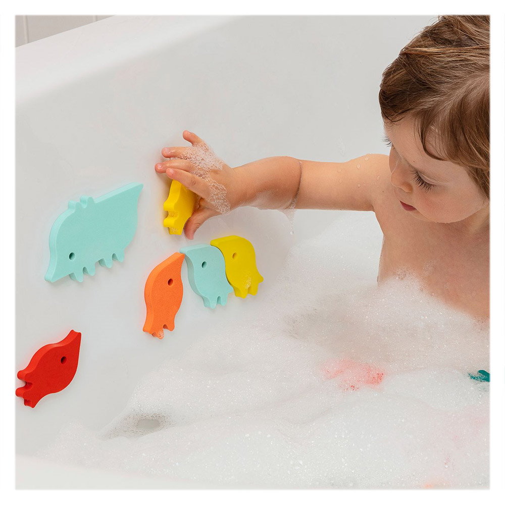 Puzzle de Baie Meduze Colorate, 10 piese, Quut Toys - Parada animalelor (1) [ps:3babbdd2-c34f-4489-883b-486781f7291a]