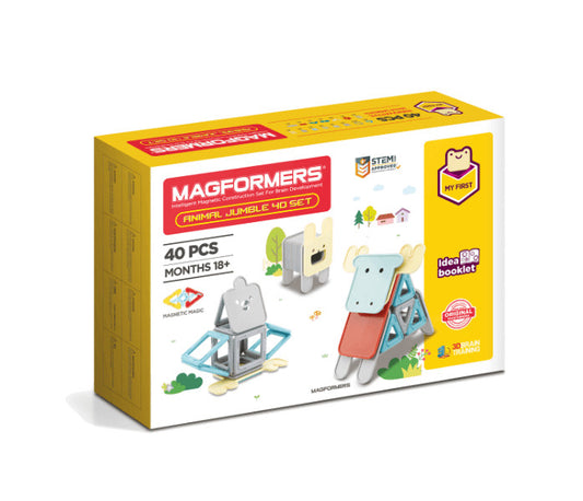 Set magnetic de construit- Magformers Animale, 40 piese - Imagine 1 [ps:b84c0ae1-49f6-443e-8a0f-06340cedd09a]