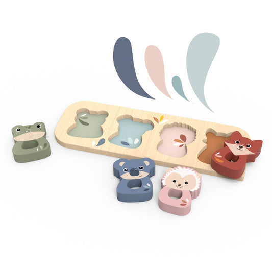 Puzzle cu animale din lemn, Speedy Monkey - Imagine 1 [ps:5a52c887-3423-4c63-b394-fa6af6dc10dc]