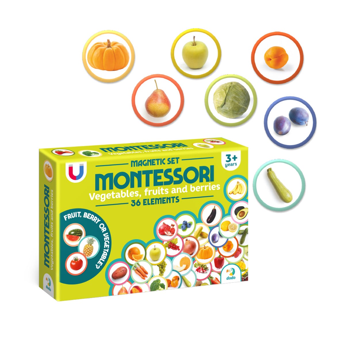 Set Magnetic Montessori Fructe și Legume Dodo Toys - Default Title (1) [ps:f073620b-534f-46fa-9e1a-849924615e05]