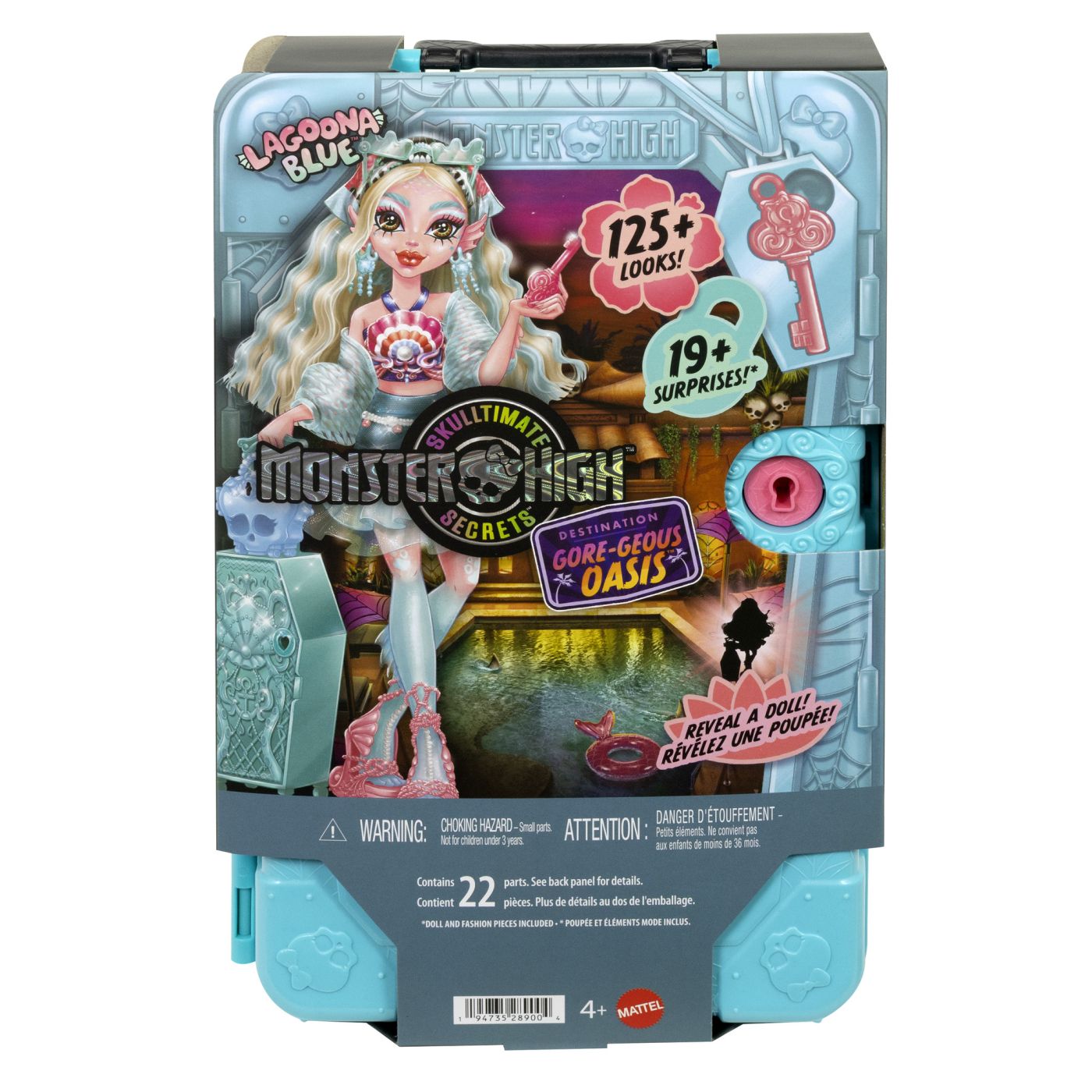 MONSTER HIGH SKULLTIMATE SECRET PAPUSA LAGOONA BLUE Mattel - Imagine 1