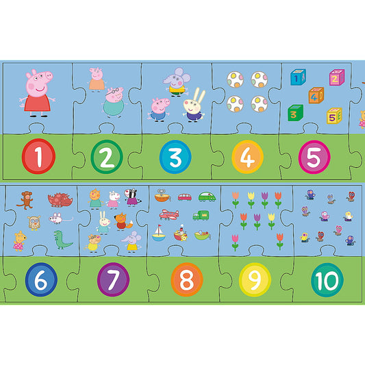 PUZZLE EDUCATIONAL 20 PIESE NUMERE PEPPA PIG Trefl - Default Title (1) [ps:b90fe886-e065-4515-8407-39ec82d29aec]