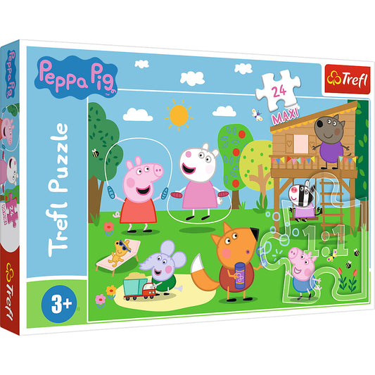 PUZZLE TREFL 24 MAXI PEPPA PIG DISTRACTIA DIN IARBA - Imagine 1 [ps:a25d6777-6015-45eb-94ed-e081d1fb2a1b]
