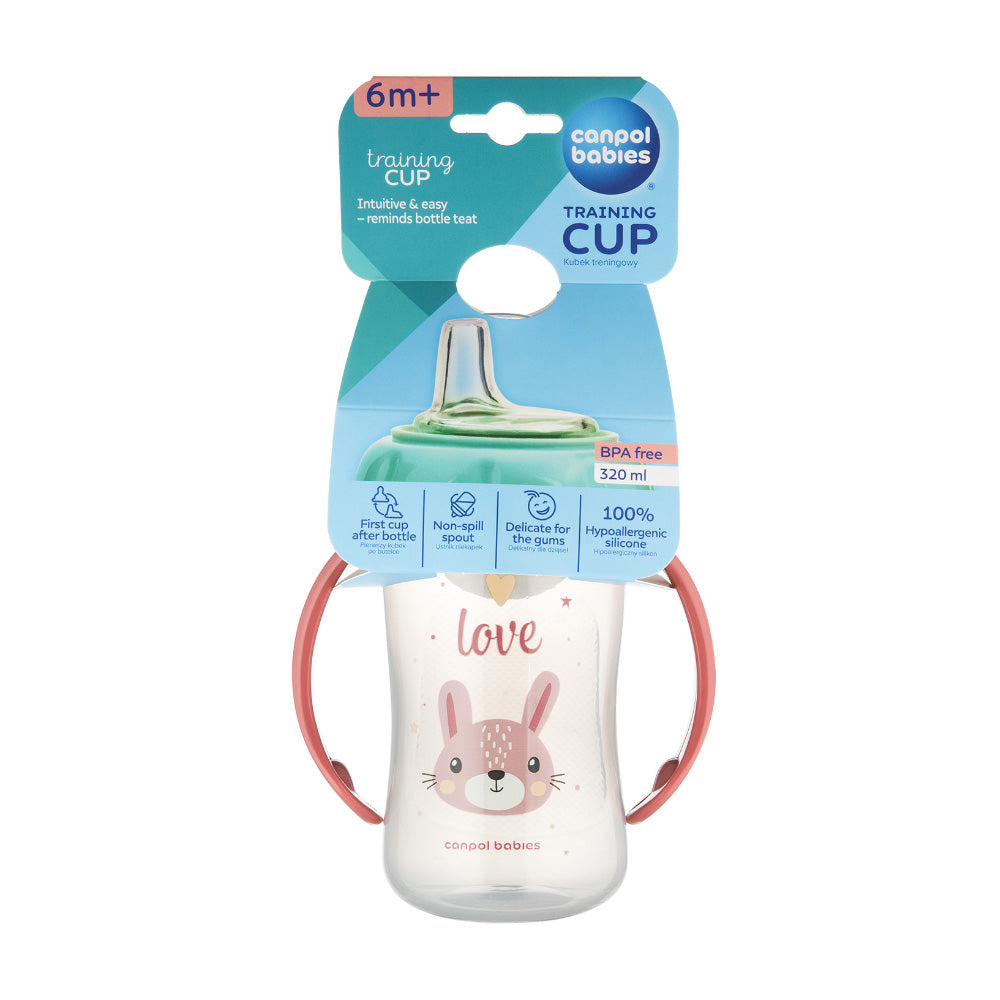 Canpol Babies Cana Antrenament Silicon 320 ml Cute - Imagine 1 [ps:5572f546-f233-4cb7-8b46-155a189b5bcc]