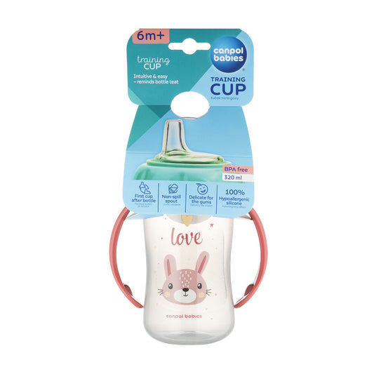Canpol Babies Cana Antrenament Silicon 320 ml Cute - Imagine 1 [ps:5572f546-f233-4cb7-8b46-155a189b5bcc]