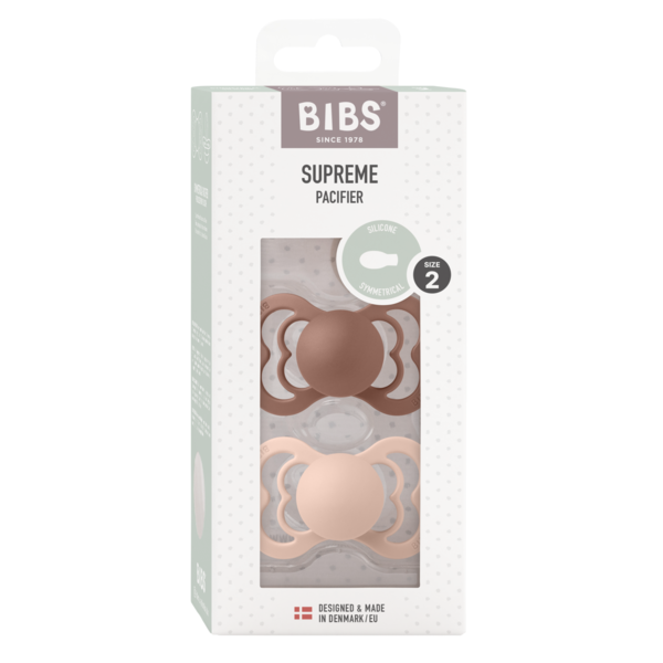Set 2 Suzete BIBS Supreme Silicon 0 luni - Ivory/Blush - Blush/Woodchuck (1) [ps:42774ee2-32a9-4426-91b3-795cd1c03cba]