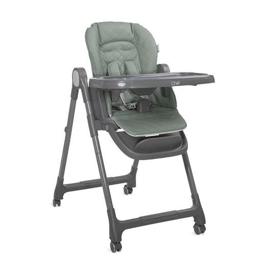 Scaun Masa Inalt 3 in 1 Lorelli Chef, Beige Leather - Green Leather (1) [ps:38c0cf13-06be-476c-b6aa-1fc0e2c0dd8a]
