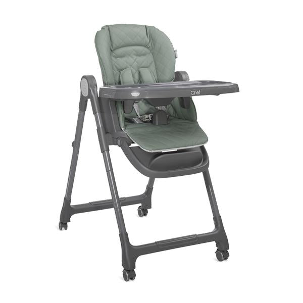 Scaun Masa Inalt 3 in 1 Lorelli Chef, Beige Leather - Green Leather (1) [ps:38c0cf13-06be-476c-b6aa-1fc0e2c0dd8a]